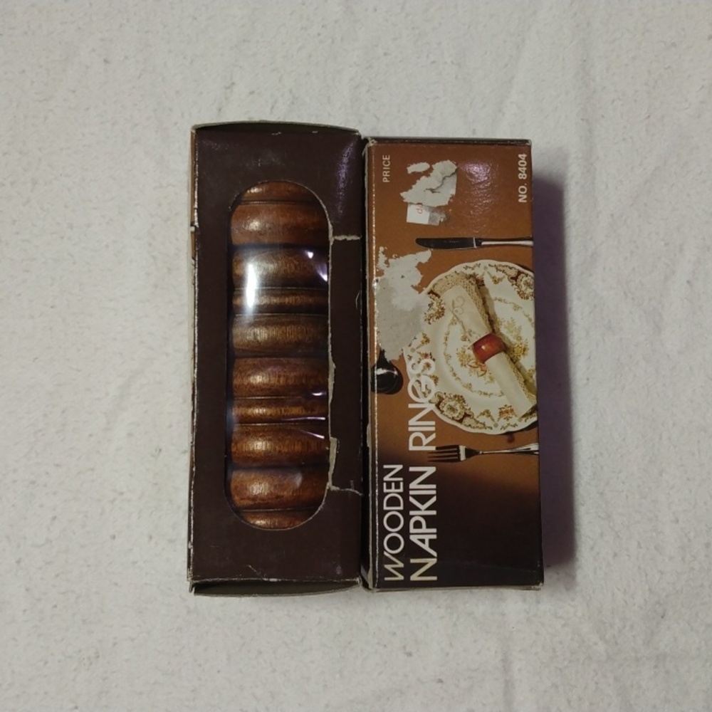 Wood Ring Napkin Holders Vintage(1984)
